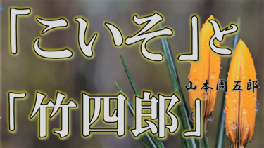 「こいそ」と「竹四郎」　山本周五郎